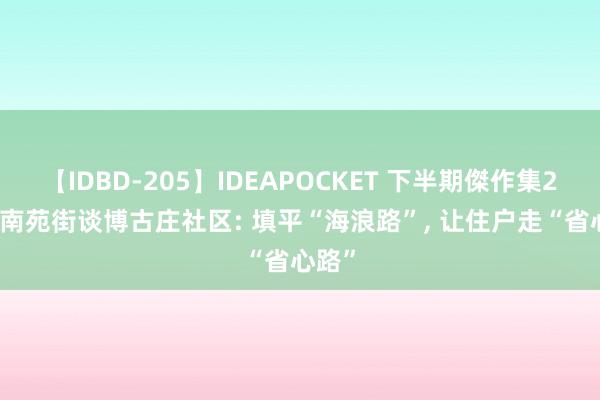 【IDBD-205】IDEAPOCKET 下半期傑作集2009 南苑街谈博古庄社区: 填平“海浪路”, 让住户走“省心路”