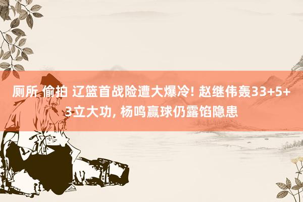 厕所 偷拍 辽篮首战险遭大爆冷! 赵继伟轰33+5+3立大功, 杨鸣赢球仍露馅隐患