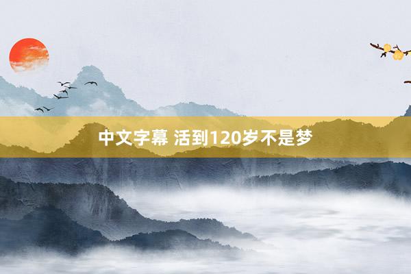 中文字幕 活到120岁不是梦