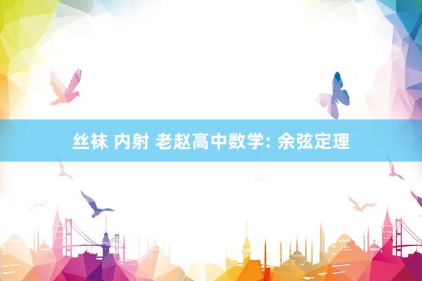 丝袜 内射 老赵高中数学: 余弦定理